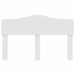 vidaXL Tête de lit avec tête de lit Blanc 160 cm Bois d'ingénierie