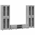 vidaXL Ensemble meuble TV FLORIN Gris Sonoma Bois d'ingénierie