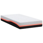 vidaXL Matelas Blanc  Gris 90 x 200 cm Mousse