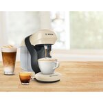 Machine a café multi-boissons compacte tassimo style - bosch tas1107 - coloris vanille - 40 boissons - 0 7l - 1400w