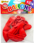 Ballons de baudruche gonflables Rouge 10 pièces