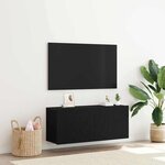 vidaXL Meuble TV Chêne noir 100 x 30 x 41 cm Bois d'ingénierie