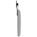 vidaXL Tête de lit suspendue Gris nuage Tissu