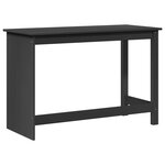 vidaXL Bureau Gris 112 x 50 x 75 cm Bois de Pin Massif