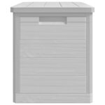 vidaXL Boîte à coussins d'extérieur gris 77 5x44 5x53 cm polypropylène