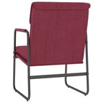 vidaXL Chaise longue Rouge bordeaux 55x64x80 cm Tissu