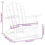 vidaXL Chaise à bascule de jardin Adirondack bois de teck solide