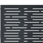 vidaXL Portail de jardin anthracite 105x205 cm conception de carré