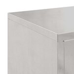 vidaXL Supports pour plantes 2 Pièces Argent 24 x 24 x 35 cm