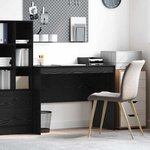 vidaXL Bureau Chêne noir 100 x 50 x 76 cm Bois d'ingénierie