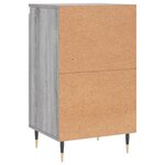 vidaXL Buffets 2 Pièces sonoma gris 40x35x70 cm bois d'ingénierie