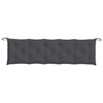 vidaXL Coussin de banc de jardin anthracite mélangé 180x50x7 cm tissu