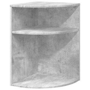 vidaXL Table d'appoint Gris béton 39 7 x 39 7 x 60 cm