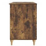 vidaXL Bureau Chêne fumé 142 5 x 50 x 75 cm Bois d'ingénierie