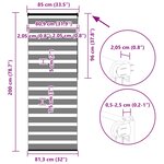 vidaXL Store zèbre marron 85x200 cm largeur du tissu 80 9 cm polyester