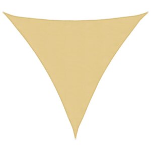 vidaXL Voile d'ombrage sable 4x4x4 m 100   polyester oxford