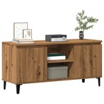 vidaXL Meuble TV chêne artisanal 102x35x50 cm bois d'ingénierie