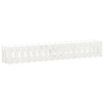 vidaXL Lit surélevé de jardin design de clôture 200x30x30cm pin massif