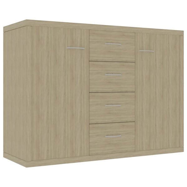 vidaXL Buffet Chêne sonoma 88x30x65 cm Bois d'ingénierie