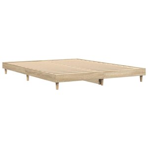 vidaXL Cadre de lit sans matelas chêne sonoma 160x200 cm