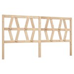 vidaXL Tête de lit 206x4x100 cm Bois massif de pin