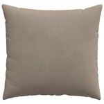vidaXL Coussins de canapé 2 Pièces Taupe 50 x 50 cm tissu