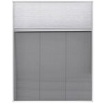 vidaXL Moustiquaire plissée pour fenêtre et store Aluminium 80 x 100cm