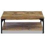vidaXL Table basse Bois de manguier 100x60x38 cm