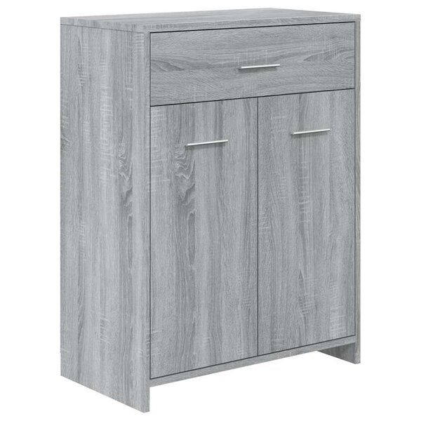 vidaXL Armoire de bain Sonoma gris 60x33x80 cm Bois d'ingénierie