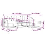 vidaXL Ensemble de canapés d'extérieur 4 pc Blanc et gris clair