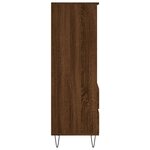 vidaXL Buffet haut Chêne marron 40x36x110 cm Bois d'ingénierie