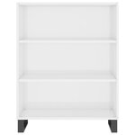 vidaXL Armoire à étagères blanc brillant 69 5x32 5x90 cm