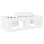 vidaXL Lit haut pour enfants avec bureau Blanc 80 x 200 cm