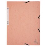 Chemise à élastiques carte lustrée 400g/m2 Aquarel - A4 Couleurs aléatoire EXACOMPTA