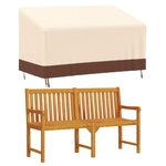 vidaXL Housse de banc 3 places beige 159x84x56/81 cm oxford 600D