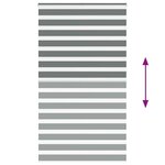 vidaXL Store zèbre gris foncé largeur du tissu 125 9 cm polyester