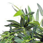 Bambou artificiel xxl 1 80h m 1105 feuilles denses réalistes pot inclus noir vert