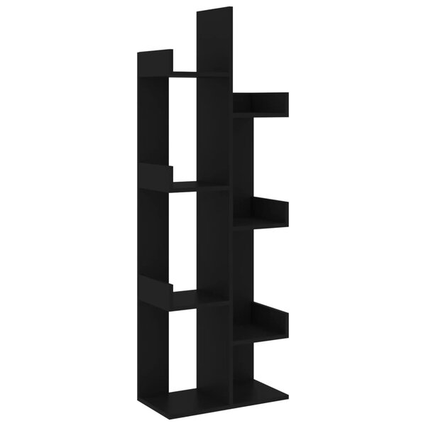 vidaXL Bibliothèque Noir 48x25 5x140 cm Bois d’ingénierie