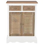 vidaXL Buffet Blanc 60x30x80 cm Bois massif