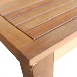 vidaXL Table et tabourets de bar 7 Pièces Bois d'acacia massif