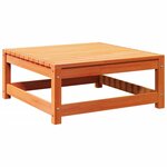 vidaXL Salon de jardin 9 Pièces avec coussins marron cire bois pin massif