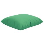 vidaXL Coussins de canapé lot de 4 vert 40x40 cm tissu