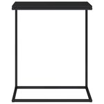 vidaXL Table d'appoint Noir 55x35x66 cm Bois d'ingénierie