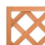 vidaXL Jardinière avec treillis marron bois massif de sapin