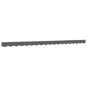 vidaXL Tissu de remplacement de cantonnière d’auvent rayure anthracite