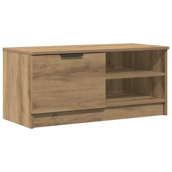 vidaXL Meuble TV chêne artisanal 80x35x36 5 cm bois d'ingénierie