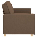 vidaXL Canapé 2 places Marron 160x78x84 cm Tissu