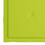 vidaXL Chaises de jardin avec coussins vert vif lot de 8 Teck massif