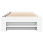 vidaXL Cadre de lit blanc 90x190 cm bois d'ingénierie