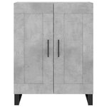 vidaXL Buffet gris béton 69 5x34x90 cm bois d'ingénierie